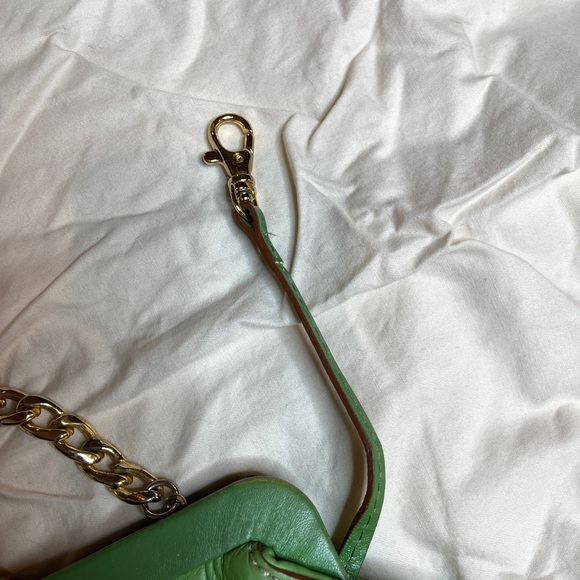 Vintage Michael Kors Green Leather shoulder bag - Picture 7 of 8